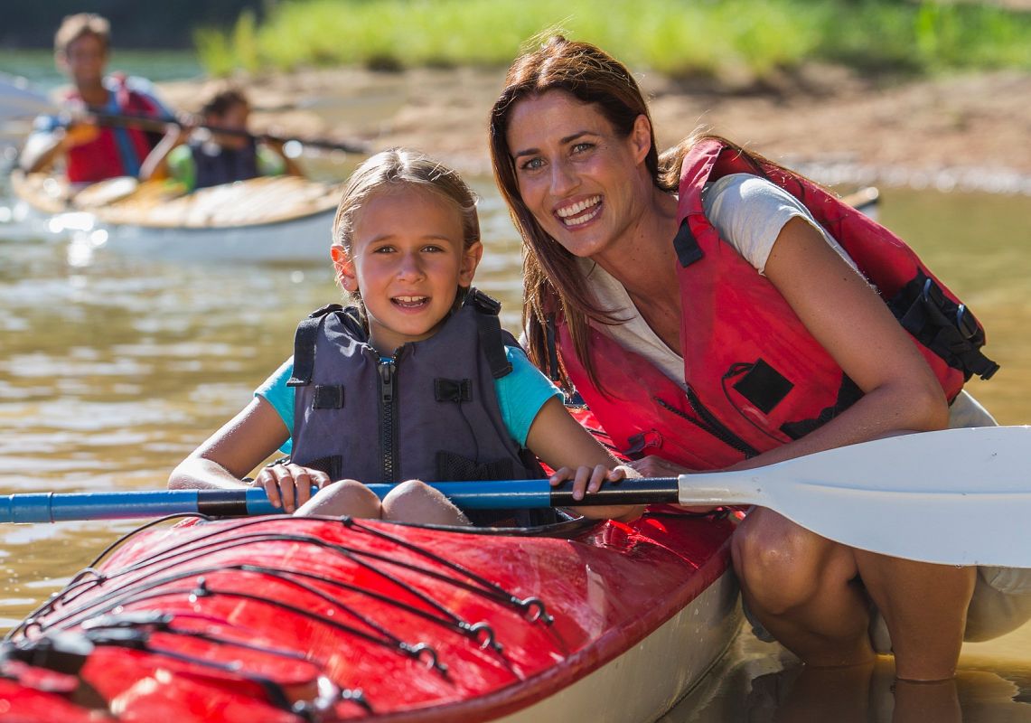Kayaking the river Łeba